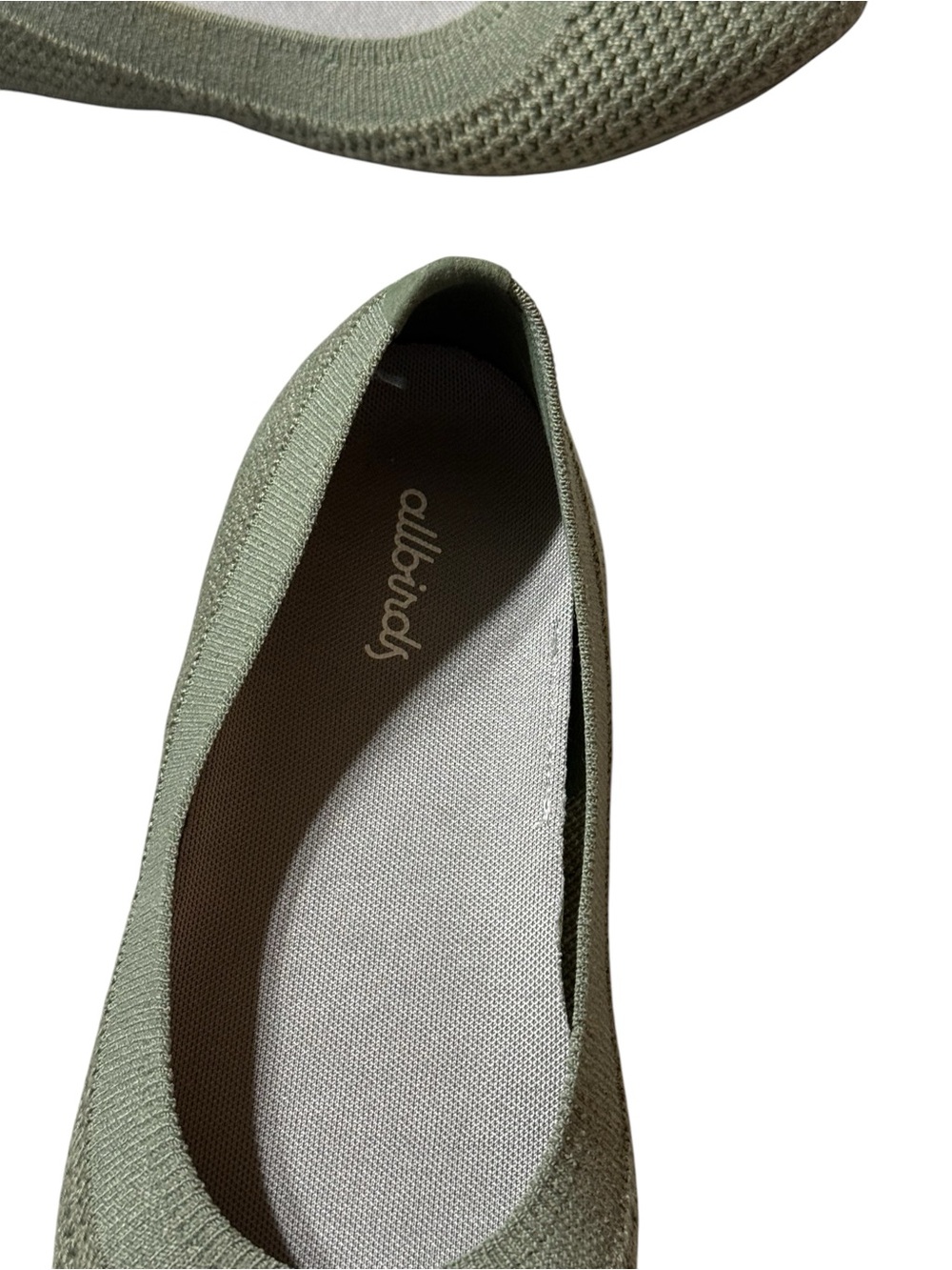 Allbirds Tree Breezer Rugged Green Knit Ballet Flats Women's Size 7.5 - Picture 6 of 8